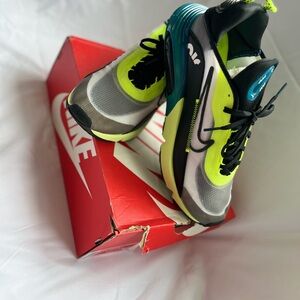 Nike Air Max Sneakers in Neon and Gray